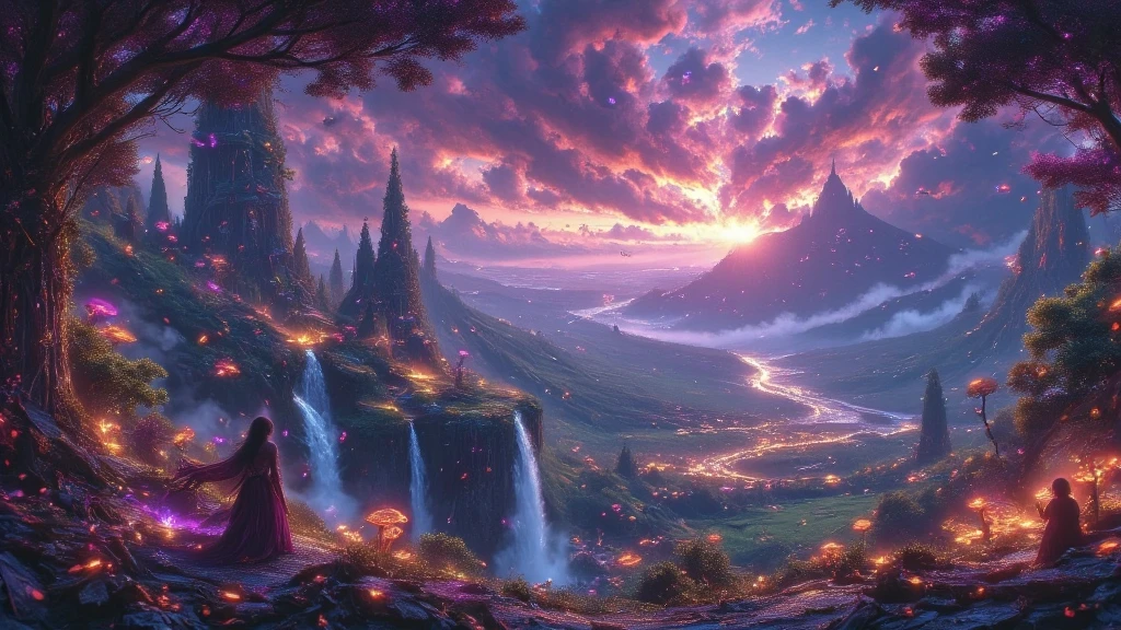 Fantasy setting , fairytale, mystical scenery, Magical Scenery - SeaArt AI