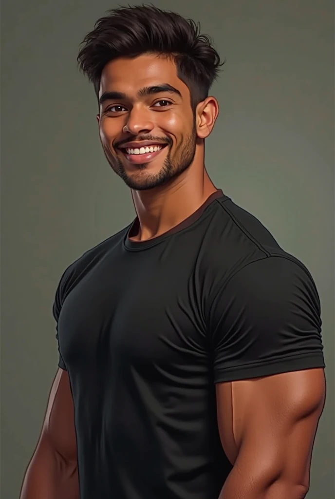 Handsome Shirtless Indian men Nude, age 28, smile, fully hairy big Chest, men boobs, big nipples, 14 inches biceps, Hands Up, show Hairy armpits, Abs, pubic hair, underwear, big bugle