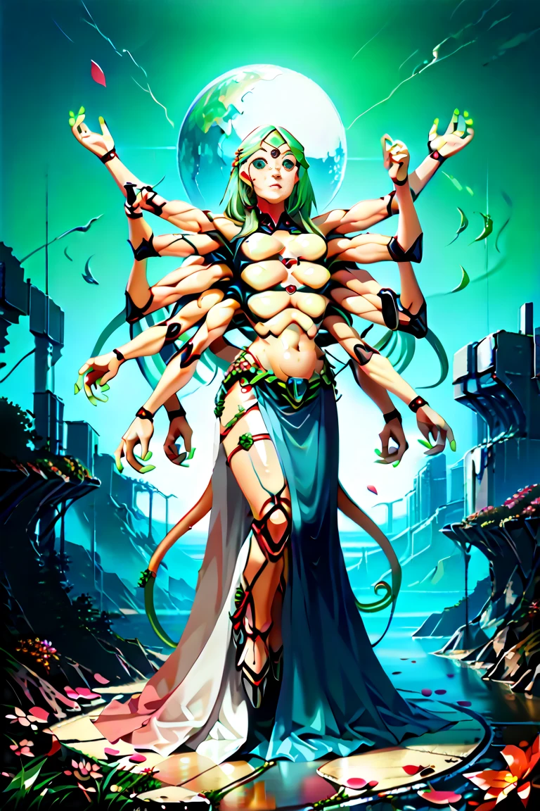 Masterpiece, best quality, {best quality}, {{masterpiece}}, {highres}, anime, 1girl, Quetzalcoatl, Kukulkan, Serpent God, feathers, plumage, Aztec, thunder --auto --s2