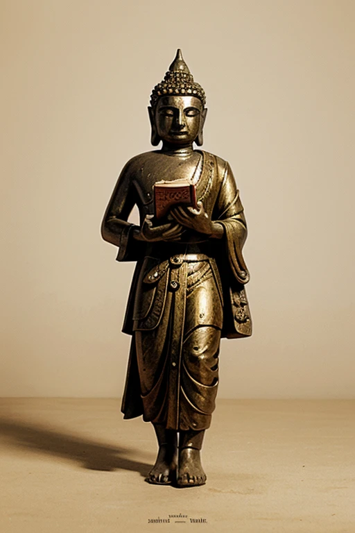 Buddha holding a shotgun
