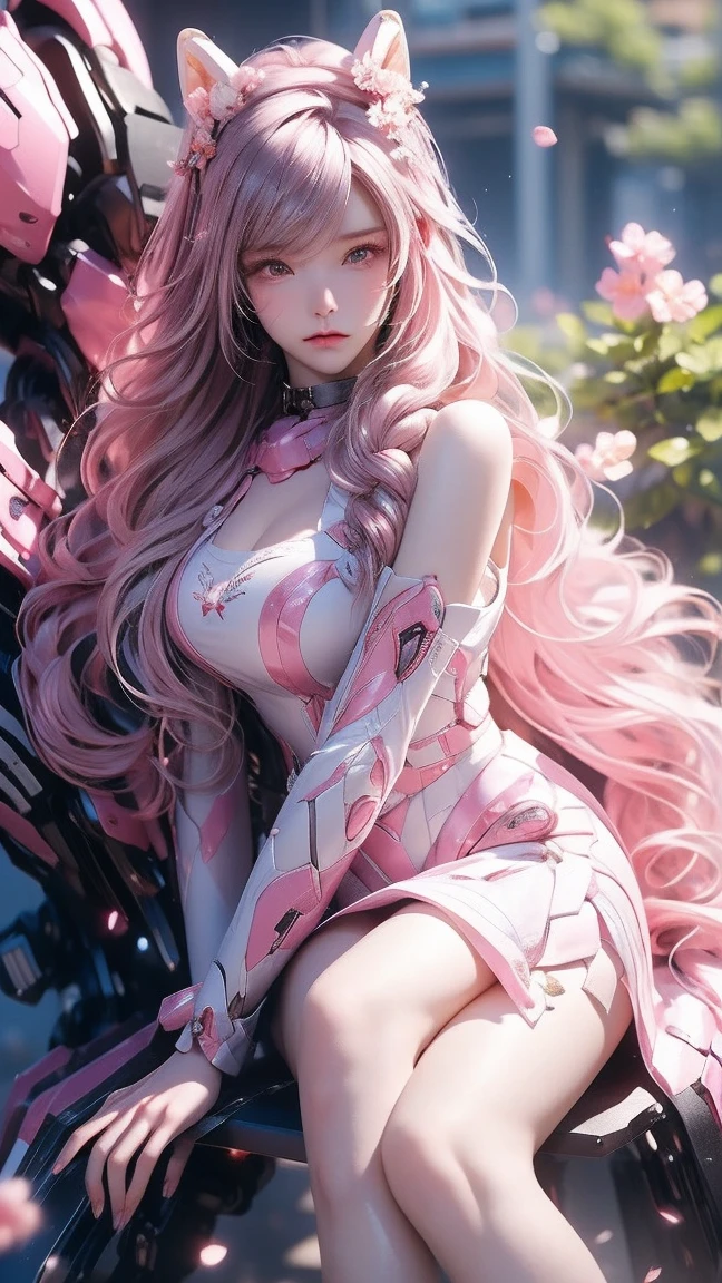 (Best Quality, 8K, Masterpiece, HDR, Soft Lighting, Picture Perfect, Realistic, Vivid), Bunny Girl (1.0), Bunny Girl with Pink Hair and Sexy Skimpy Clothes, pink bodysuit with glitter texture, Beautiful anime fantasy, Very beautiful and cute bunny girl, rain of pink flower petals, background blur, anime fantasy, work in Gouves style, realistic: 1.37, top view, lying in pink flowers, horizontal view, (Ultra High Quality Fantasy Art), Masterpiece, Female Model, Ultra High Quality Female Character Designs, Detailed 8k Anime Art, Realistic Anime Art, Highest Quality Wallpapers, Intricate Ultra High Quality Accurate Female Characters Faces, High Quality Designs and Accurate Physics (Fantasy- ultra-high quality art), dark fantasy style), masterpieces, super high quality characters, anime resolution - 8K, realistic anime art, wallpapers with the highest quality illustrations, ultra-high facial detail, high-quality design and accurate physics), color, depth of field, shadows, ray tracing, high quality workmanship. -high-quality and 8K resolution, (Accurate simulation of the interaction of light and materials)], [High-quality hair detail [More about beautiful and shiny white hair]], (Beautifully detailed hands [perfect fingers [Perfect nails]]]]]], (perfect anatomy (perfect proportions)))) [[Full-length]], [Perfect combination of colors (Accurate imitation of the interaction of light and material)], [art that conveys the meaning of history]