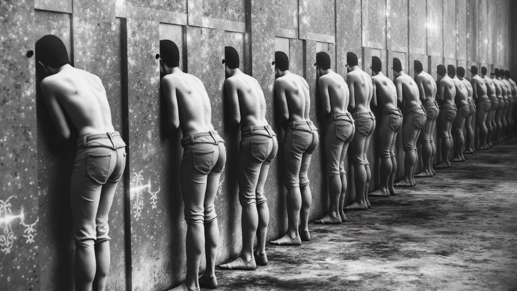 Masterpiece of ExtremelyDetailed (ProfessionalPhoto of Five MILF in WHITE SkinnyPanties),{(StandingBackwards FullBody:1.2)|stooped|Spanking},(((ShowAss)Back of Head)),In the room, (((HiddenFace:1.4, SFW:1.8))), PUNIPUNI, (Acutance:0.85), Beltbra,