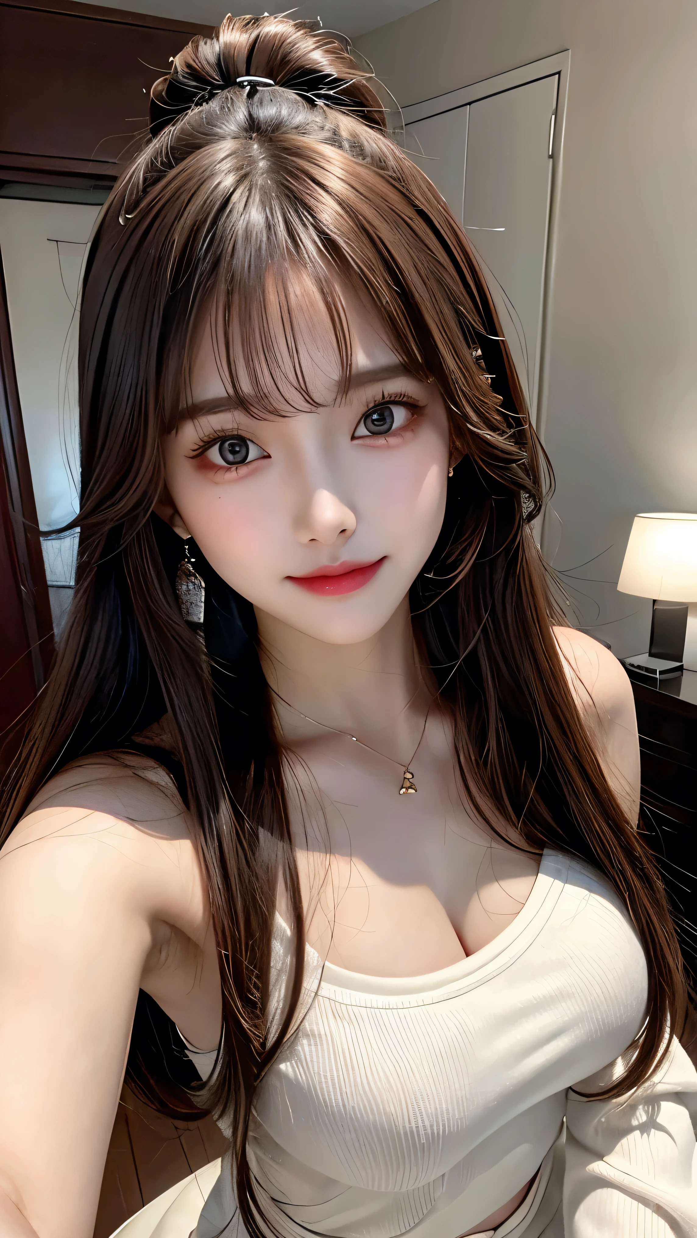 table top, highest quality, shape, Super detailed, finely, High resolution, 8k wallpaper, 完璧なダイナミックな構shape, beautiful and detailed eyes, gorgeous spring clothes,beautiful straight hair,small breasts,natural color lip, 20 year old girl、cute、sexy shot looking at camera,Always blur the background,perfect and beautiful face,Beautiful and dense face、slim face and style,Big eyes、Do gal makeup,real photos(best image quality)、sexy face、fashion model pose、Stand away from the camera and take a full body photo