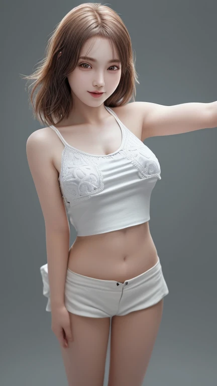 (((top-quality、8K、​masterpiece:1.3)))、1girl in、Slim Abs Beauty:1.3、((huge tit:1.2))、large full breasts、doress、Black underwear、Super fine face、Delicat eyes、二重まぶた、a smile、home