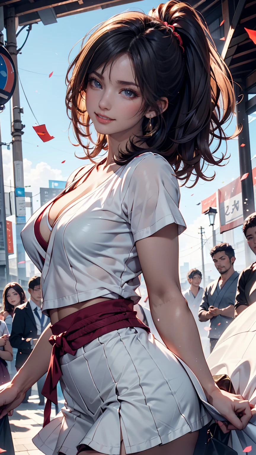 ((A dynamic breaking dance battle between two girls in the rain)), onlookers gathered around, beautiful detailed eyes, beautiful detailed lips, extremely detailed eyes and face, long eyelashes, flowing wet hair, dynamic poses, intricate choreography, dramatic lighting, outdoor stage, gritty urban backdrop, neon signs, (best quality,4k,8k,highres,masterpiece:1.2),ultra-detailed,(realistic,photorealistic,photo-realistic:1.37),cinematic composition,vibrant colors,dramatic chiaroscuro lighting