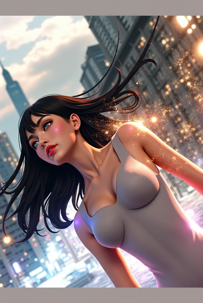 8K resolution, refined features, perfect face, glowing skin, high detail, latex_bodysuit, creamy white mucus body, enveloping the whole body, transparent liquid texture, sexy,busty,upright_straddle, sunrise, water, side view