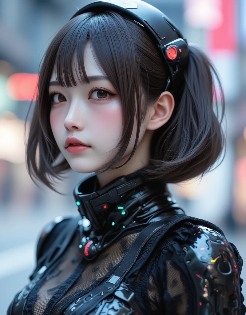 (top-quality,8K,32K,​masterpiece,nffsw:1.3),超A high resolution,(Photorealsitic:1.4),Raw photo, cyber punk Girl, Cute face in detail, Cyberpunk Hair, Cyberpunk Fashion, Very detailed clothes, Half body shot,
,Background of the cyberpunk world, Backlight effect, Lens Flare, depth of fields,CBPKV5