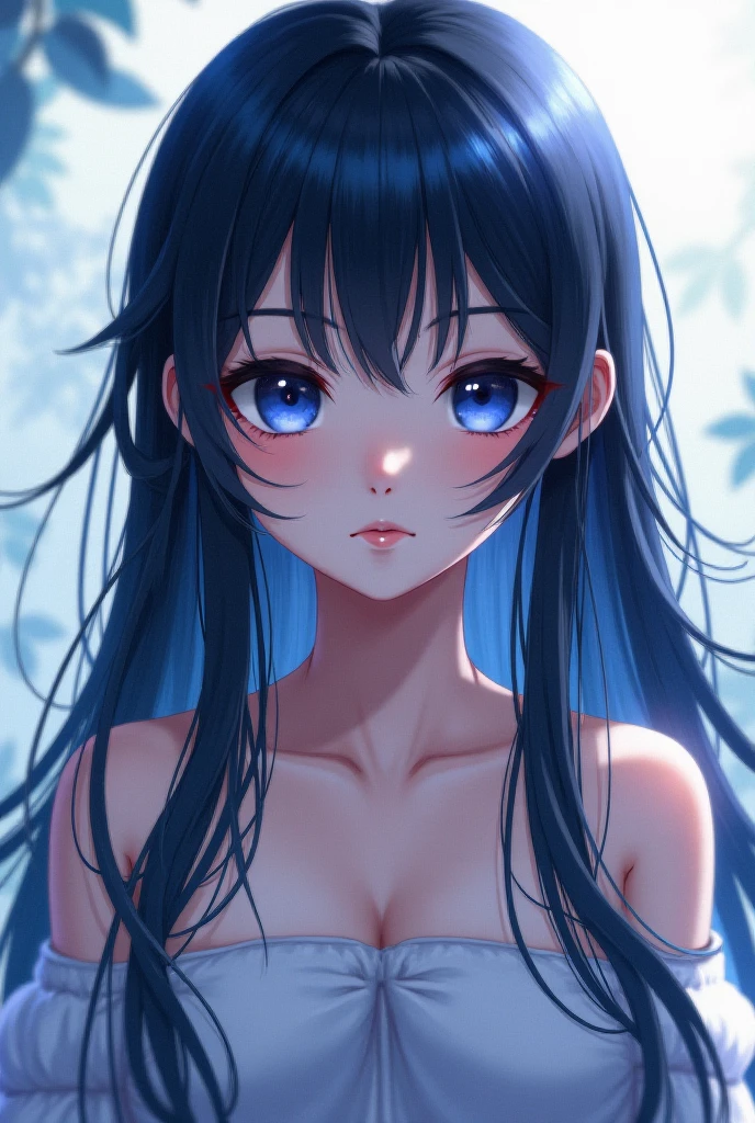 (masterpiece), best quality, expressive eyes, perfect face, Girl,long dark iridescent hair, iridescent eyes, small waist, small , large thighs,in school wear, stockings