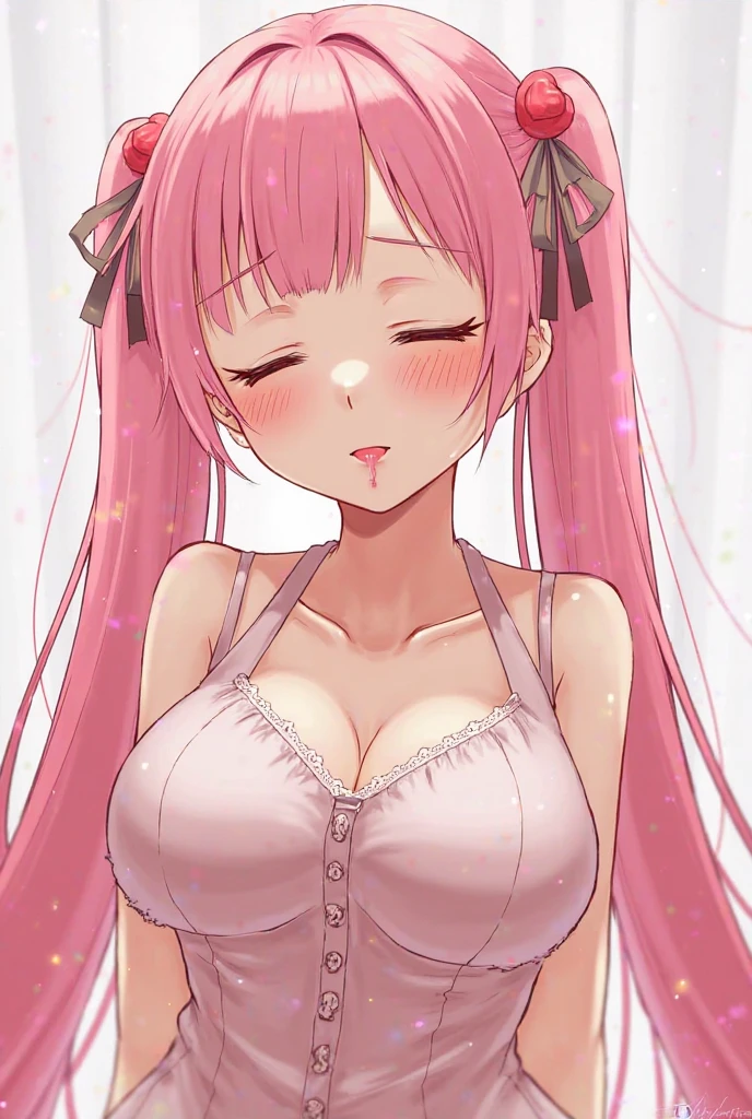 big, highres,pink lingerie,(vulgarity:1.8),1girl, (1boy,big penis,excessive cum ,pojecile cum,cum in breasts:1.2),pov, on breasts,(large breats),((dangle earrings)), breast focus, taking a on her face, string tits,,, sexy pose,