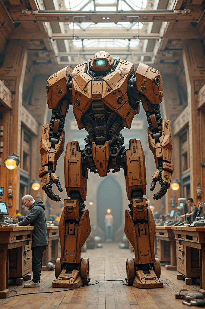 Take a deep breath and let's work step by step on this ,
combat mech clothes, by Xia Shuwen, green and brown color palette, two models in the frame, tiny statue on display, brandishing halberd, artdevian, engineers building a giant mecha, inspired by Robert Bechtle, hand - painted wood, stained glass, stunning intricate detail, close up, atmospheric, dark, cinematic, 8k resolution, trending on artstation
,
Midjourney's Consistency, Dynamic Action Pose, Fibonacci Watermark Invisibly Displayed, High-res, Impeccable Composition, Lifelike Details, Perfect Proportions, Stunning Colors, Captivating Lighting, Interesting Subjects, Creative Angle, Attractive Background, Well-timed Moment, Intentional Focus, Balanced Editing, Harmonious Colors, Contemporary Aesthetics, Handcrafted with Precision, Vivid Emotions, Joyful Impact, Exceptional Quality, Powerful Message, Raphael Style, Unreal Engine 5, Octane Render, Isometric, Beautiful Detailed Eyes, Super Detailed Face and Eyes and Clothes, More Detail, Multi Colored, Splash Ink Illustration, Grammer Effect Style, Houdini Style, Sharp Lines and Brush Strokes, High Quality, Beautiful Matte Painting, 4K, CGSociety, Artstation Trending on ArtstationHQ