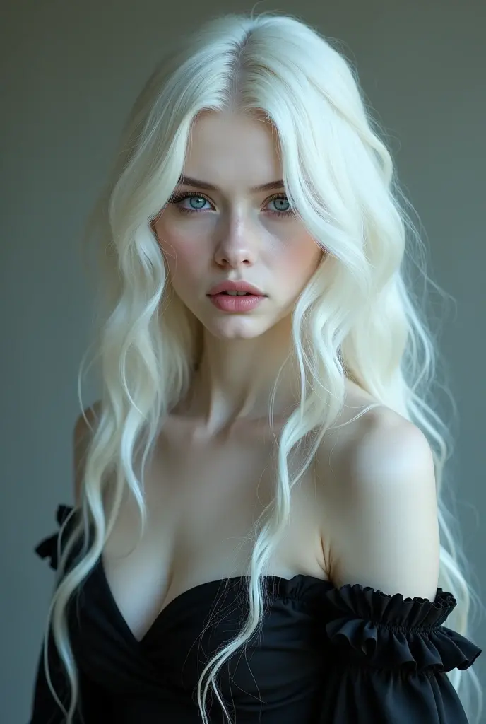White Hair By the chest or