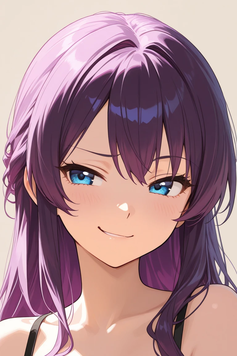 One girl, solo, smile,