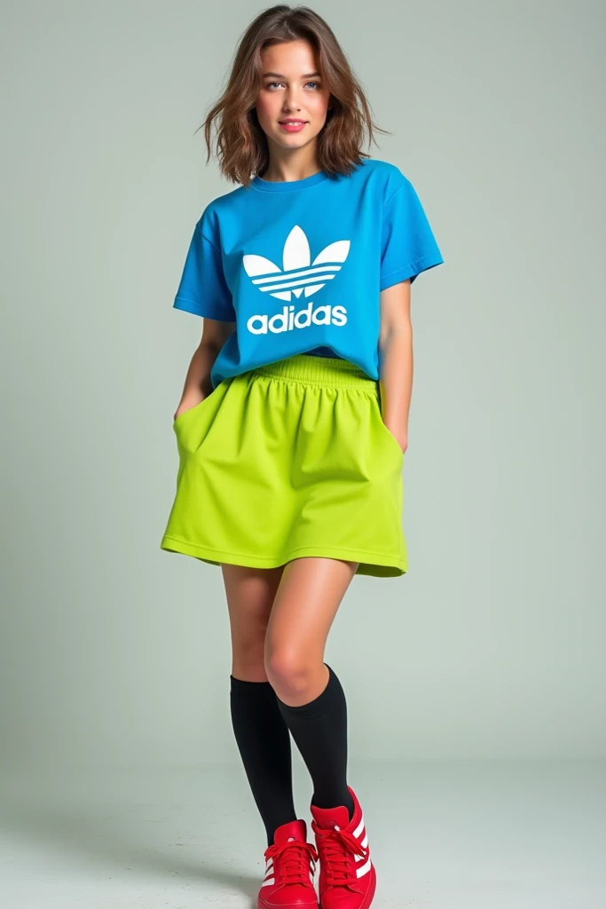 Lucie en short, t-shirt allonger dans l herbe