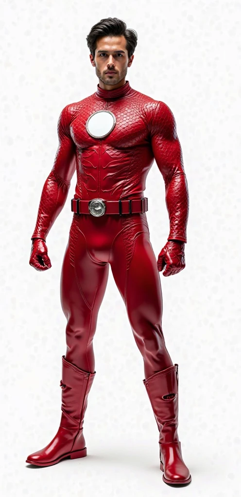 (realistic,hyper-detailed,8k,DC comic superhero,Captain Atom,captainatom),
(silver suit,silversuit),
(red gloves,redgloves),
(red boots,redboots) , ((unrealistic wide hips , unrealistic wide hips , plump hips))