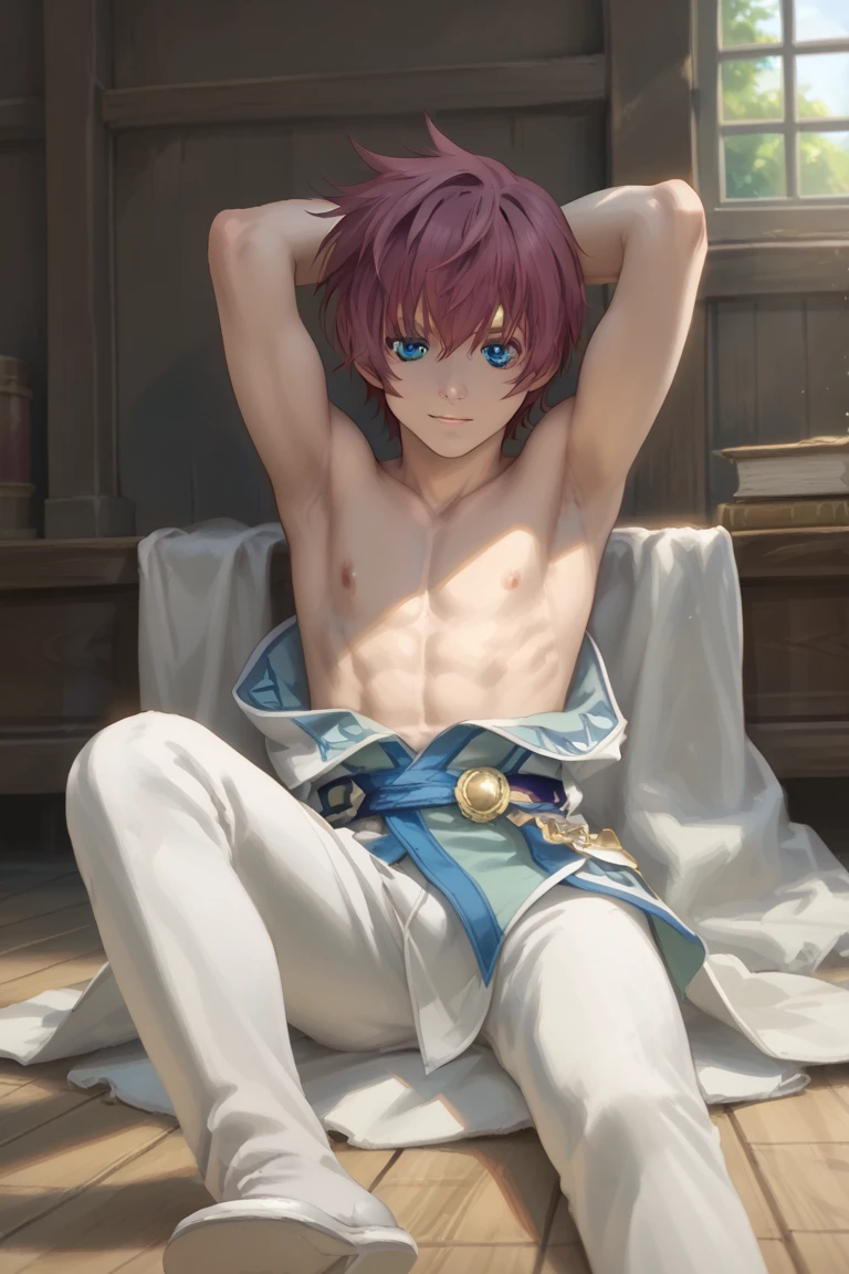 Fire Emblem Character, Fire Emblem, Fire Emblem, Fire Emblem Ike, Ike musculoso, cuerpo humano, cuerpo musculoso, pene, sexy, gay, cum, big cock, big Dick, nude, mejor calidad, acostado en una cama, cum explosion, porn, Ike gay folla a hombre twink