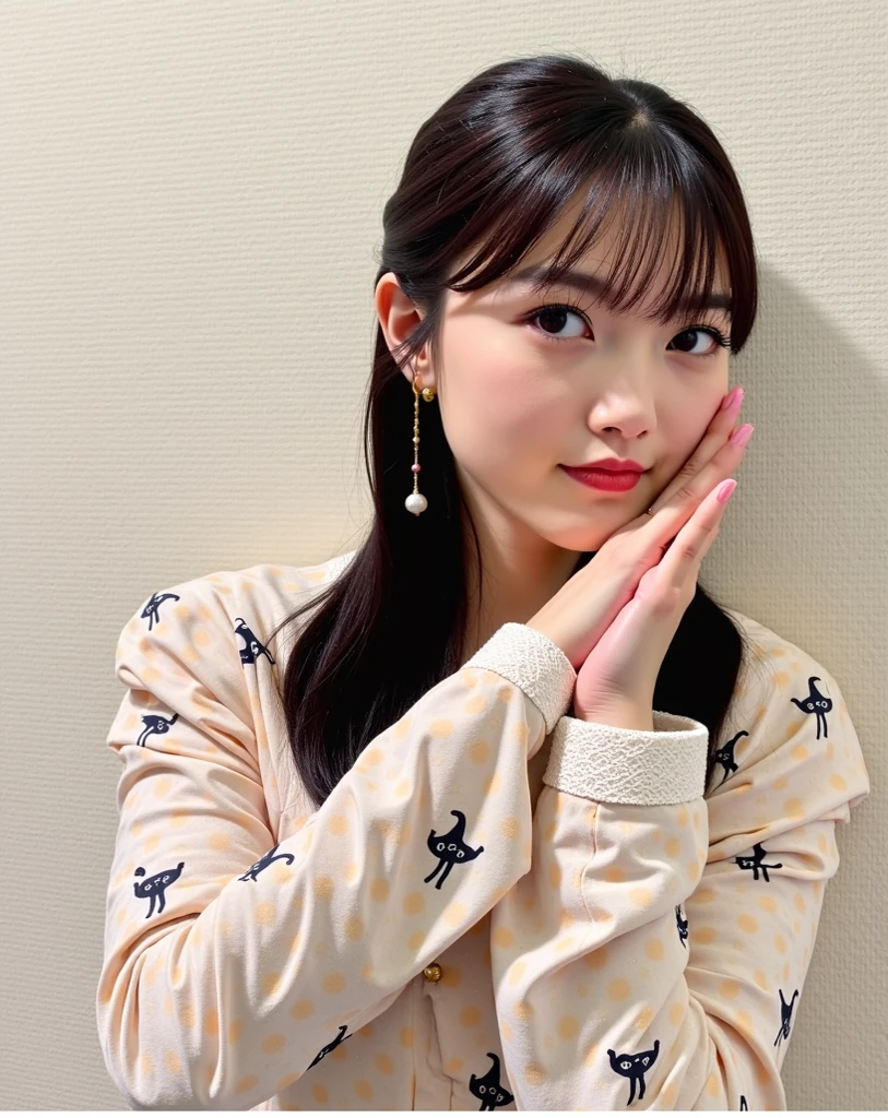 22w 2020s fashion, full body of a 20-year-old Japanese beauty sitting, snapshot not looking at the camera, double and big eyes, face is downcast, beautiful thigh