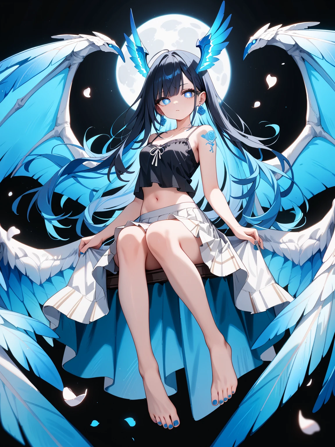 (Anime),(Niedlich)(Meisterwerk), (Best quality),1Girl,upper body,(Double jeopardy:1.2),(einfacher Hintergrund:1), (filmischer Blickwinkel),(dynamischer Winkel),unordentliches langes Haar,(geringer Kontrast),(flache Farbe:0.7), Strand, Meer im Hintergrund, Bikini, Badesachen