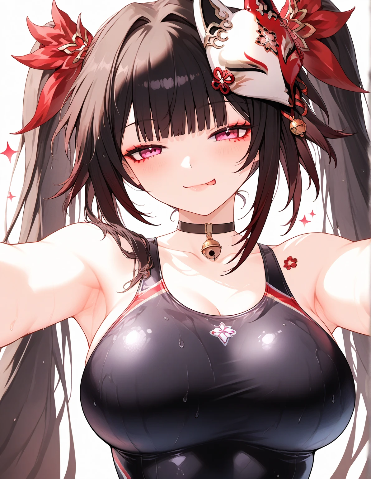 Kitasan Black,smile、looks happy、(naked:1.5),Outdoors、blue sky、(Wearing a collar:1.5)、Earrings、Earrings、bracelet,(masterpiece, Highest quality, Highest quality, Official Art, Beautiful and aesthetic:1.2),(Ultra-detailed),(Steam coming out of the sides:1.5),(Cowboy Shot)、(Beautiful Face:1.4)、(Fellatio Gesture)、Upper body close-up、Sweat、Facing forward,(Drooling)、全naked,Full nudity、navel piercing,Short Hair,((Slim figure))、(3 year old girl)、,(Small breasts:1.5)、shaved pussy,、Highest quality、(nsfw:1.5),Animal ears