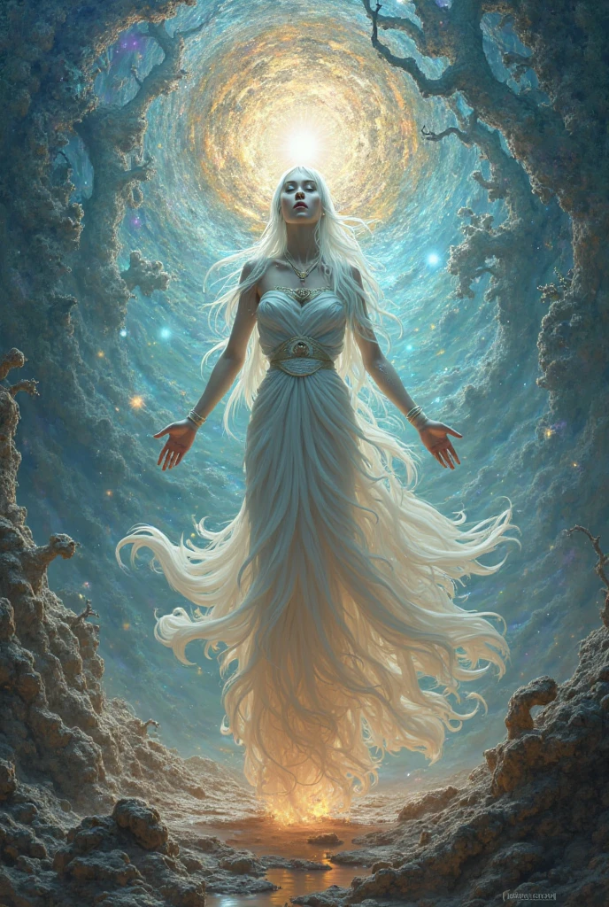 Realistic image God creation, mirror universe
