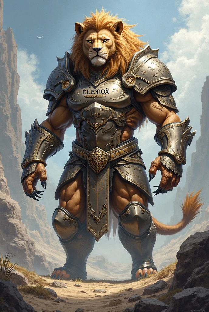 Nephilim, Nephilim giant man, Nimrod king of Babel, killing a lion, giant man embracing a lion to death, savannah, sunset, fog, mystery, epic, muscular giant man, moving body, fighting attitude, tower of babel, pyramid, man killing lion,