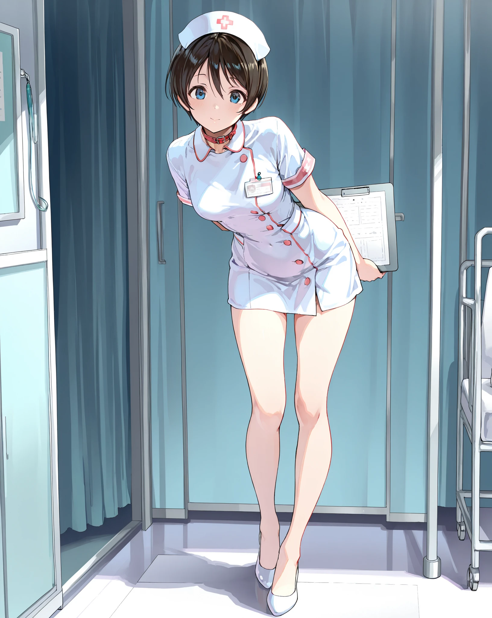 (RAW photo, best quality), 1girl, natural lighting, hospital, embarrassed,
<lora:patient_gown_back_open_v1_1:1>, patient_gown_back_open, looking back, ass, <lora:eva_ibuki_maya_v1_2:0.8> ibuki_maya