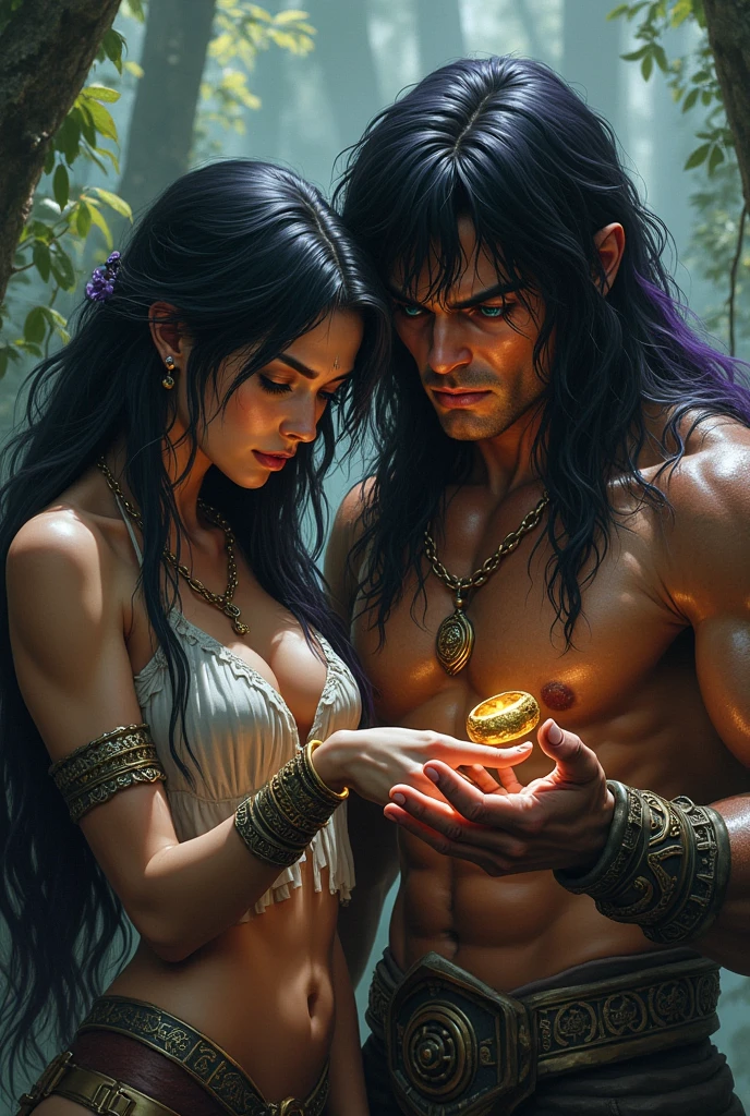 One Handsome short-haired tall huge barbarian beefy muscular Chad in center-of-composition hugging five beautiful bitches tackling him and touching him and feeling him and snuggling him,  dressed like goth punk witches princesses, perfect bodies with nice asses, women: very long flowing hair, flowers in hair, seductive, tattoos, ornate materials, jewelry, 8k photography, raytracing, photorealistic, masterpiece, in love, grins, perfect faces, Flirtatious, setting: a heated first pond with a waterfall, dark except for candle light, harem, watercolor, racially diverse, kissing each other, adoration, worship, IF ONE PERSON IN THE PICTURE IS A MAN THEN THE REST MUST BE WOMEN, so many gorgeous women, SFW 