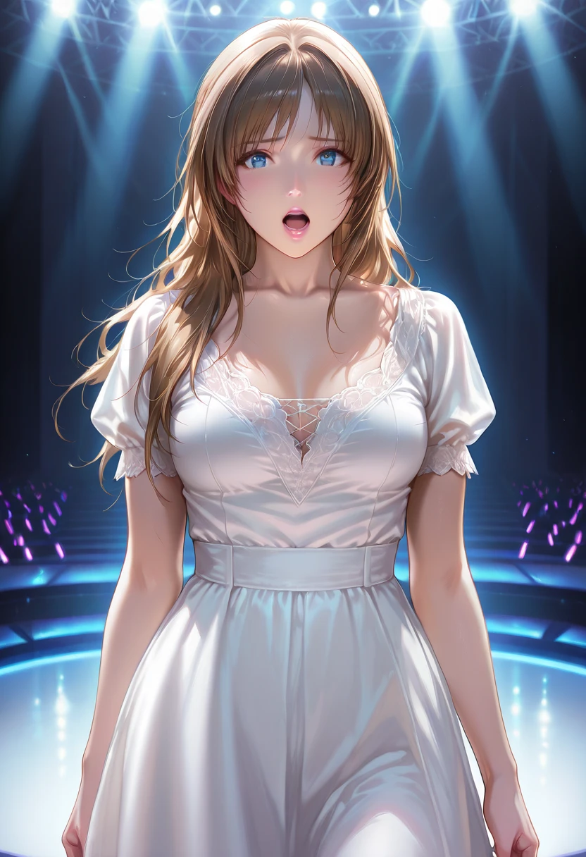 I\Evening Dresses, Runway, Fashion Model, Misaka Mikoto, 1gIrl, black choker, uhd, retIna, masterpIece, ccurate, anatomIcally correct, textured skIn, super detaIl, hIgh detaIls, hIgh qualIty, best qualIty, hIghres, 4K