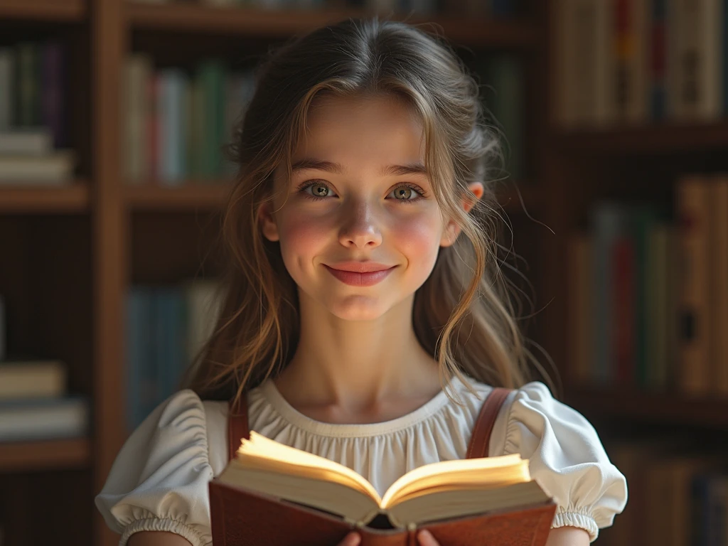 image of young girl and savings book in hand