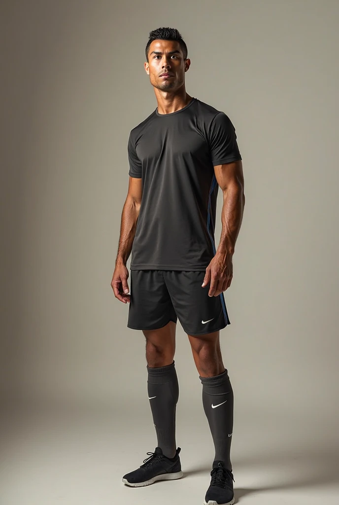 High school boy, soccer player, skinny, six-pack, Thai, high resolution, soccer socks, soccer shoes
