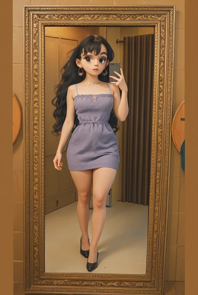 21 yo woman posing for a photo,(wearing baby_doll_dress:1.3) 21 yo woman, beautiful, gorgeous, detailed eyes, detailed face, perfect pupils, looking at viewer, [smile], naughty, sexy, neon pale blue hair, gorgeous, makeup, blush, eyeliner, eyeshadow,
ponytail, freckles, pussy, uncensored <lora:baby_doll_dress:0.5> wearing, baby_doll_dress, woman, dress, posing, taking, selfie, narrow waist, horny, naughty, nsfw, 
Japanese, Cambodian, Swedish, Mongolian, Switzerland, 
good hands, anatomical hands, anatomical fingers, 
(makeup:0.9), (blush:0.9), (eyeliner:0.9),
extremely high detail, highly detailed, high res, high resolution,  finely detailed, Full Sharp, 
dark shadows, colourful, (21 yo woman:0.9), triadic colours, (unparalleled beauty),, (volumetric lighting), (dynamic lighting), godrays, Rembrandt lighting, real shadows, intricate detail