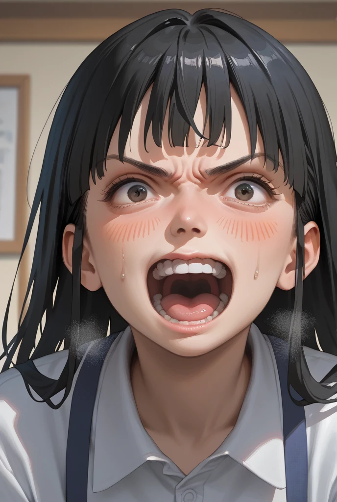 score_9, score_8_up, score_7_up, source_anime, solo, 1girl, edgAllmind, screaming, open mouth, crying with eyes open, blunt bangs, two tone hair, black suit, necktie, mixxxed, earrings <lora:concept_aquascreaming_ponyXL:1> <lora:edgAllMindPonyv1:0.9>