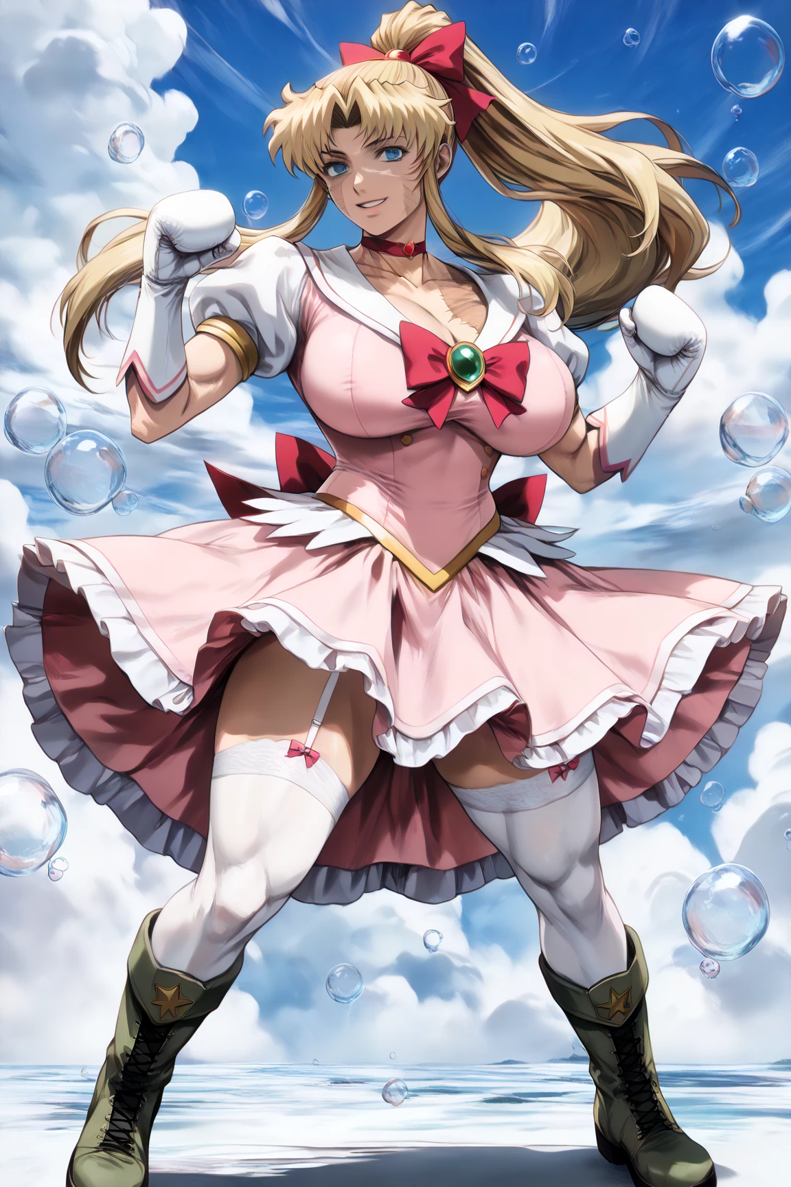 hight resolution, top-quality, ultra-quality, The ultra-detailliert, lighting like a movie、full of sweat、Wearing sweat、(((sexy precure princess)))、、、(My whole body is sweaty、after sex、show off your pussy、not wearing underwear、accurate anatomy、beautiful nipples)、Obscene atmosphere、Front Camera Angle