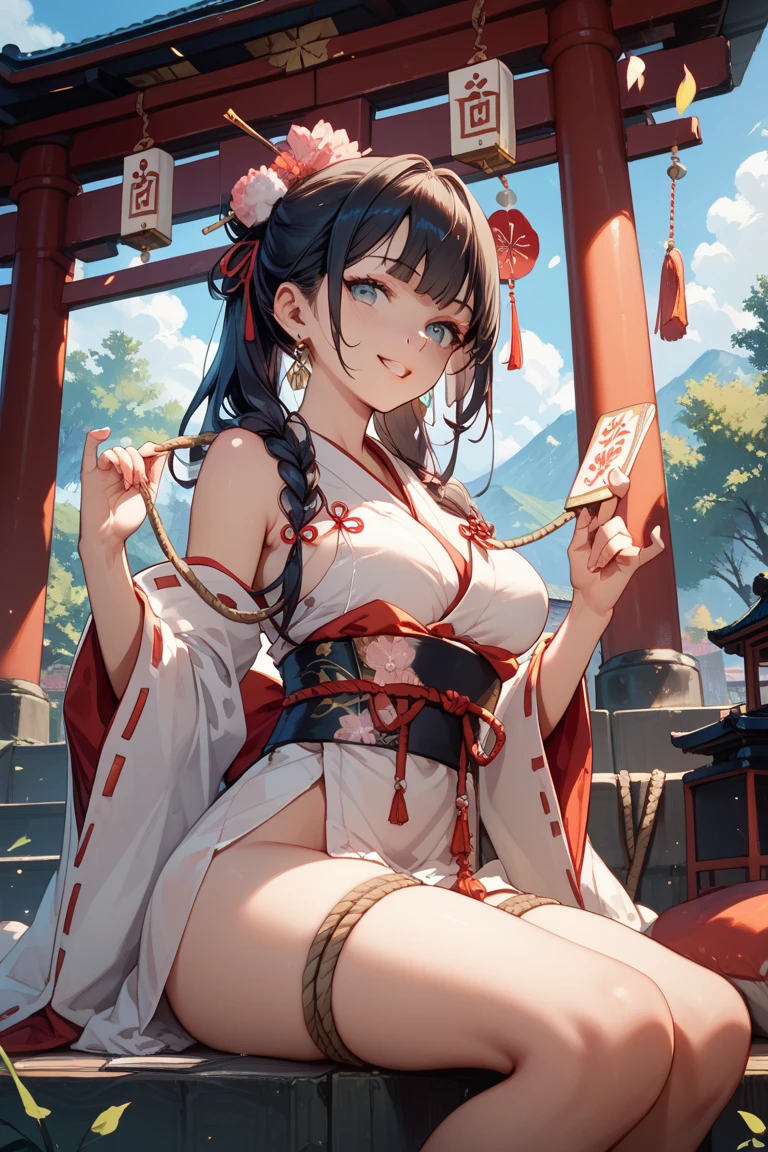 top quality,best resolution,Various combinations of Hanfu,transparent long skirt,All-over transparent long-sleeved clothes,super detailed, She has long curly black hair,20 year old girl,pink eyes,she has earrings, she has plump lips, Chinese hair accessories,imagine,Raised sexy,arch downward,((transparent skirt)),((Soaked,Adjacent to ancient Chinese hot springs,A lot of fog blocks the view)),dark night,posture