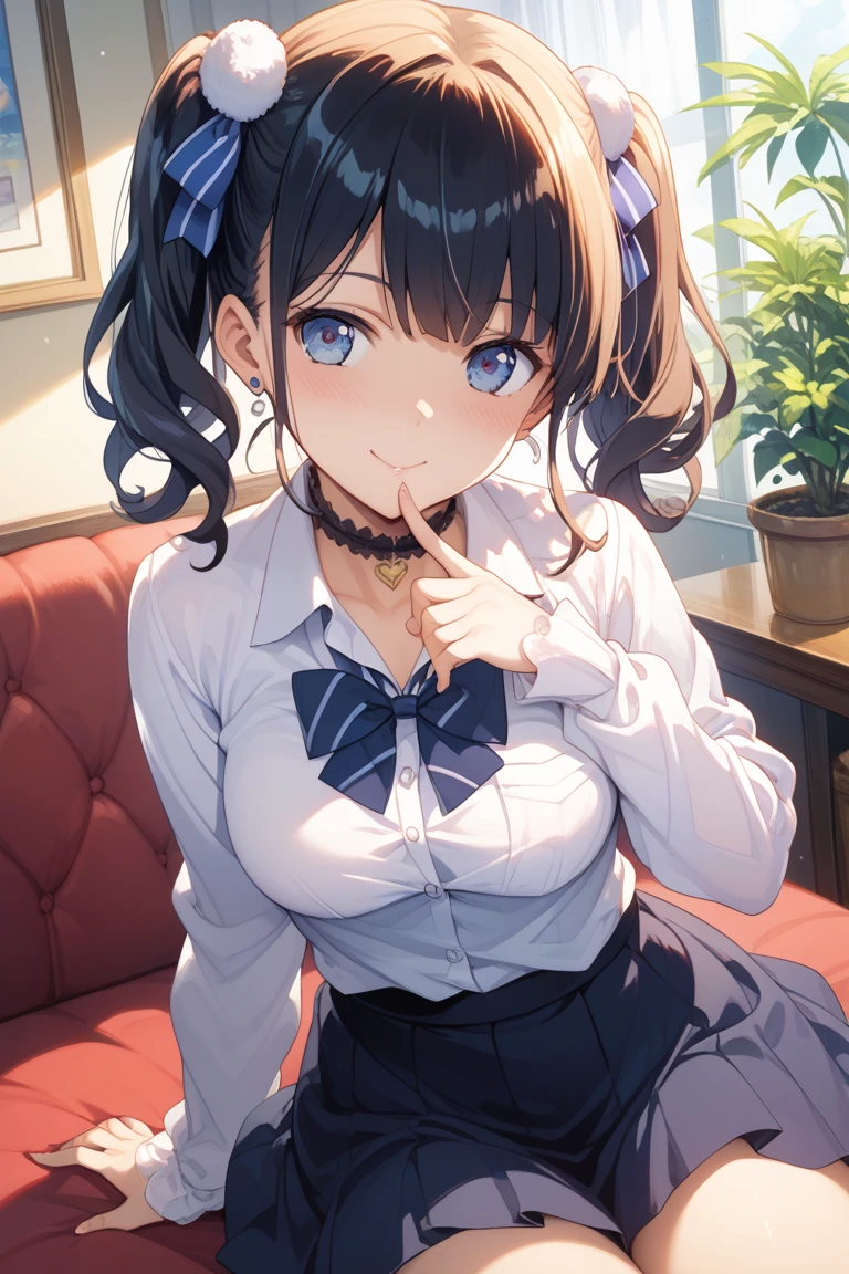 {((Anime, sur l’art, profondeur de champ, Flou de mouvement, Lumière rougeoyante, UHD, rétine, Chef-dœudansre, ccurate, anatomiquement correct, peau texturée, Super détail, high détails, de la haute qualité, Primé, meilleur qualité, Haute résolution, 16k))} . | {((étudiante japonaise, coiffure de dame noble, Beaux yeux détaillés, grosse poitrine, clivage, joyeux))} . | {((boucles d'oreilles en forme d'étoile, vêtements décontractés, dans sa classe d'école))} . | {((Grands angles, Haut du corps, (Parfait_doigts:1.0), (Parfait_jambes:1.0), mieux_mains, plus_détail))} Thème d’or