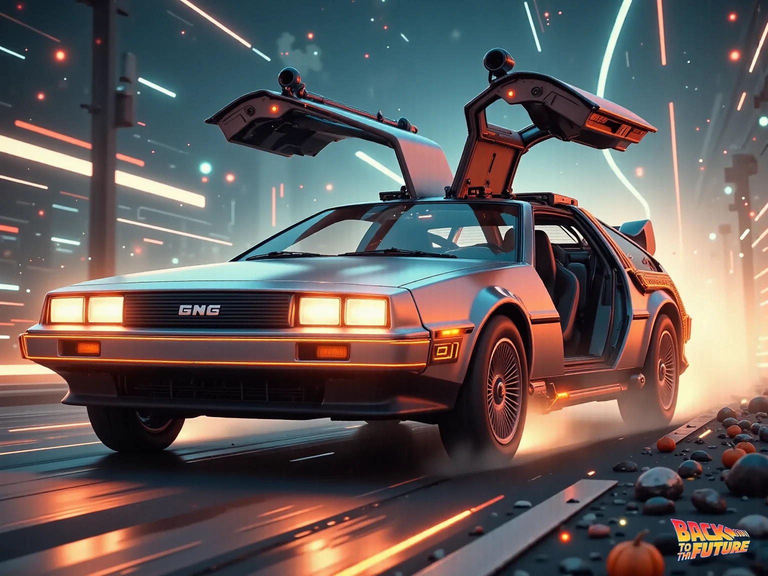 
(((article, "Thank you for 9K favorite ", Add text"Thank you 9K favorite", title logo font))) ,(Back to the Future,デロリアンが高速走行,時計塔