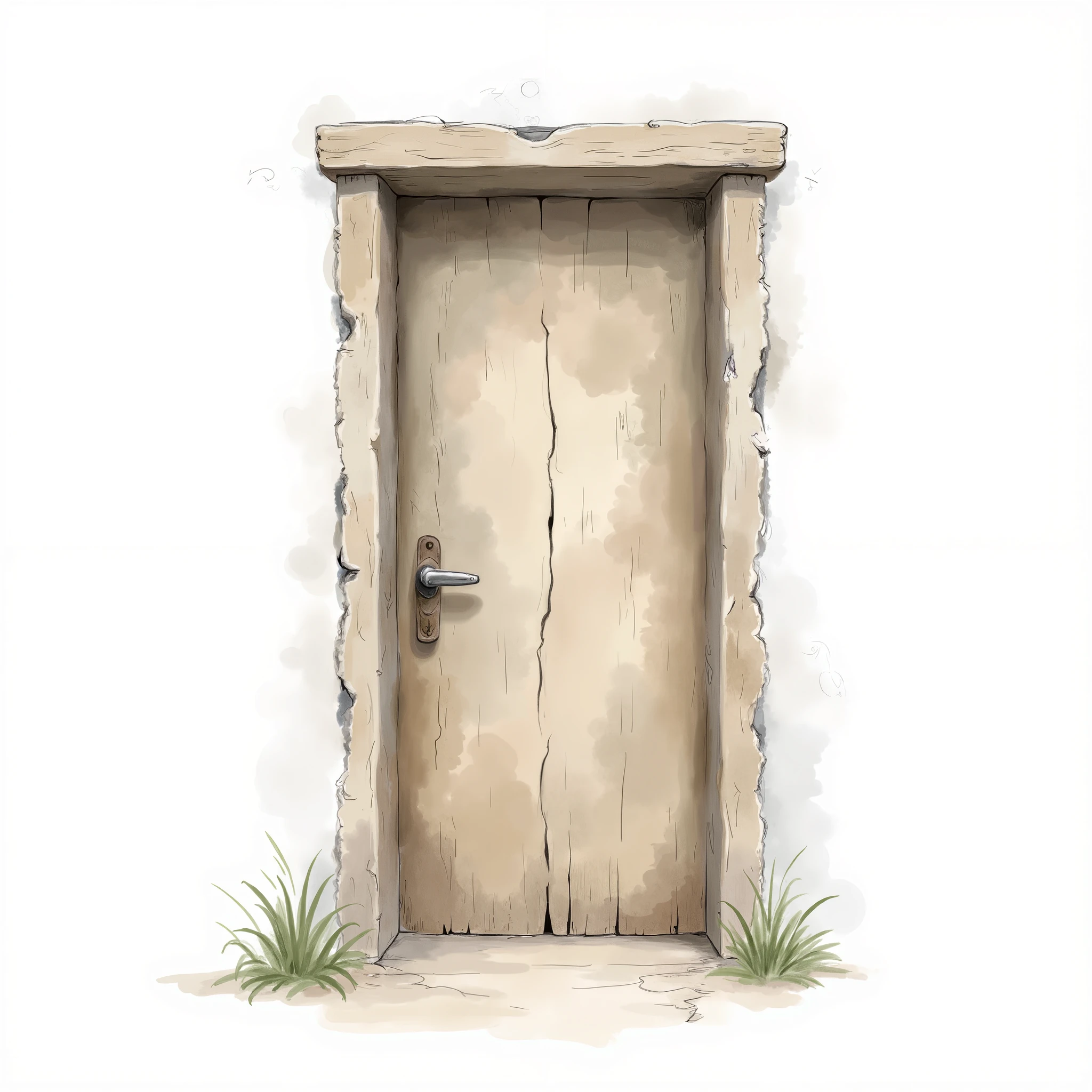 A door
water color illustration, no background