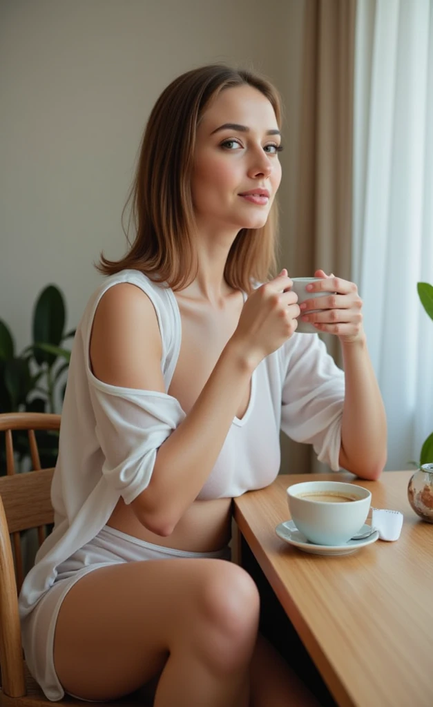 women .prayer ,white tea ,perfectly preserved ,of great attributes ,in lingerie,bigger in body attributes ,that the body is more visible,Less clothes