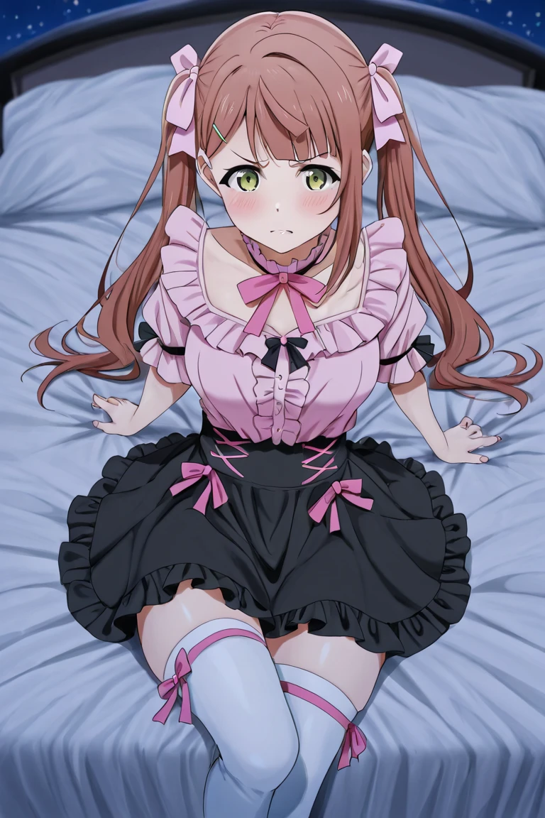 Elementary school height, small, short, small breasts, ponytail, ((uncensored)), ((pussy)), (((??????))), blush, exposed breasts, ((pink nipples)), ((white garter belt)), ((white stockings)), ((wedding veil)), Lactation,show off pussy,front angle,spread legs, sitthing,child,elementary school student, (((tears))),(((collar for dogs))),((Lie on your back with your arms and legs wide apart)),((Lie on back)),((see through white wedding dress)),((no bra)),squeeze breasts by myself,((watery eyes)),((pussy juice)),((spread pussy)),((Peeing and squirting)),((My wrist is grabbed and I'm being held down))