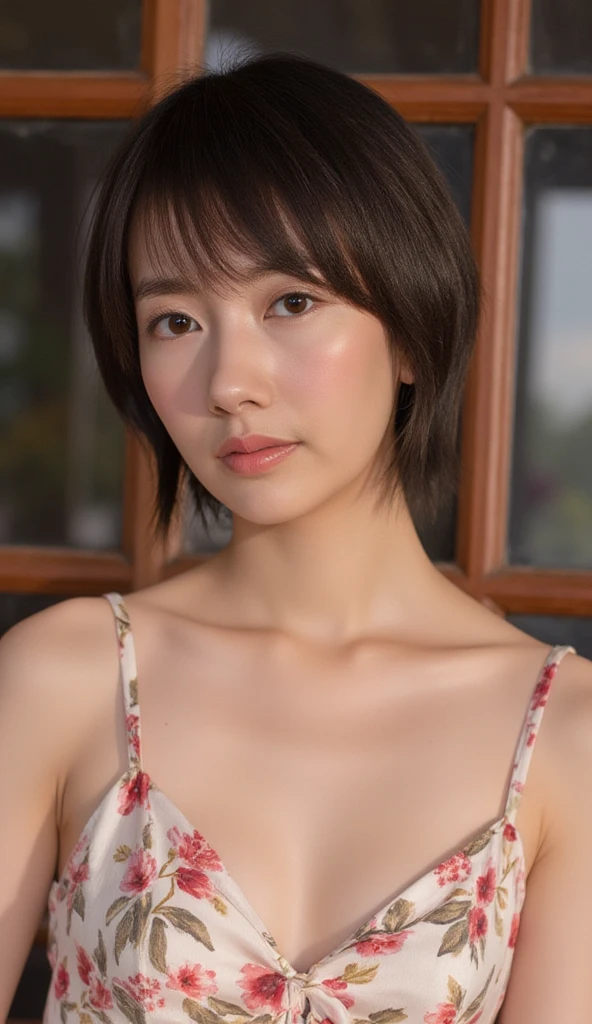(photorealistic))), ((realistic)), (ultra high definition), best quality, masterpiece, ray tracing, japanese female, ((super fine face)), 1 girl, cheongsam, upper body, looking at viewer, front view、legup、show her pantie、worst quality, low quality, blurry