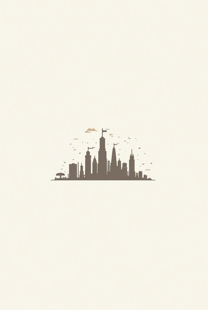 Create a Food city logo in a minimalist style
