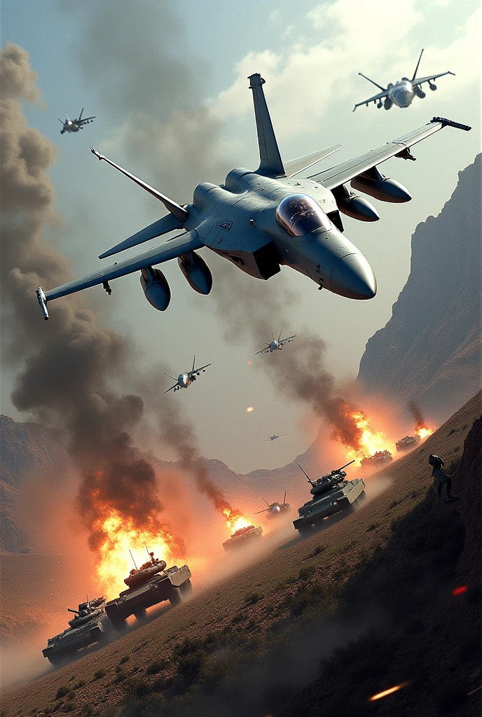 a war between land and air