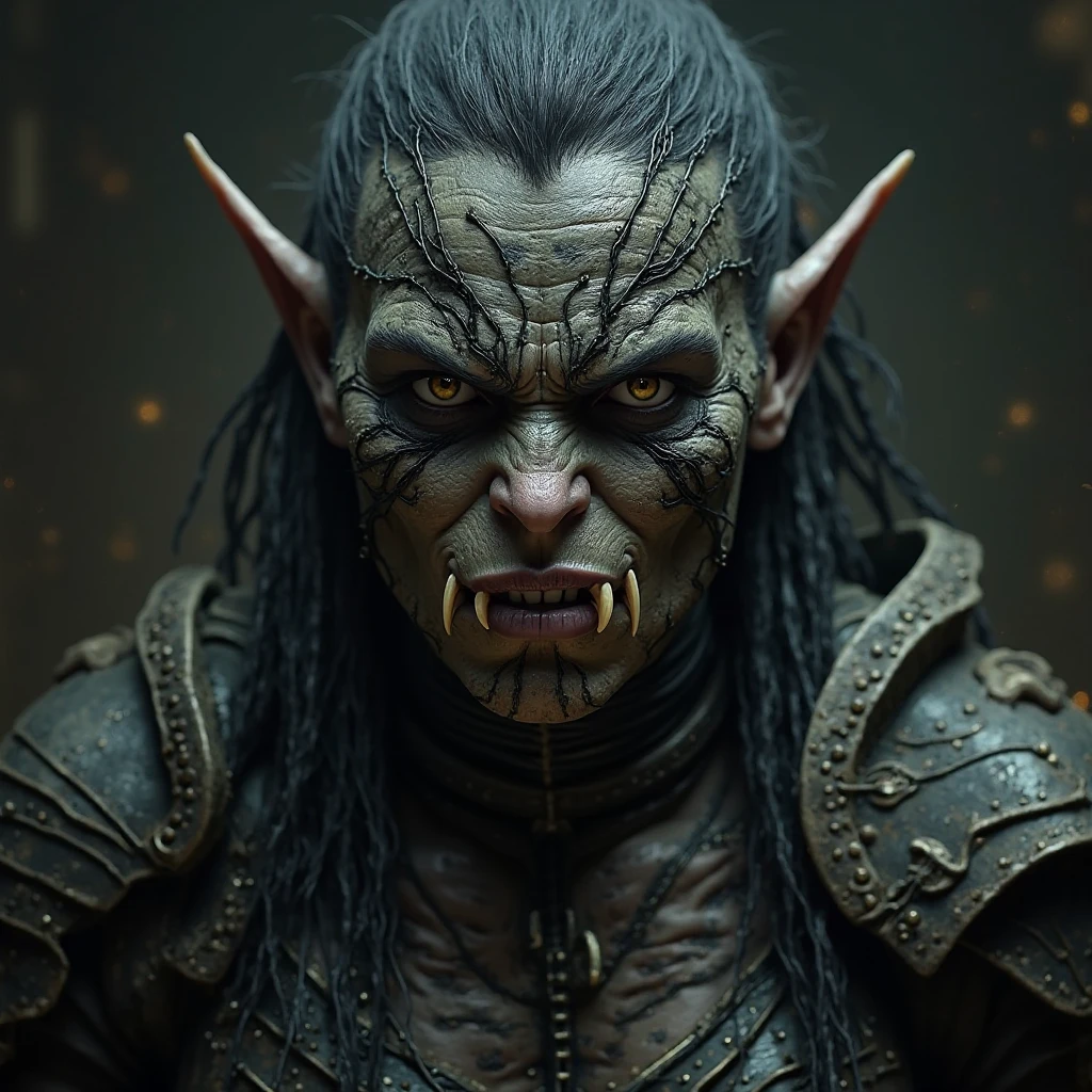 Warrior goblin LORD OF THE RING, grey skin