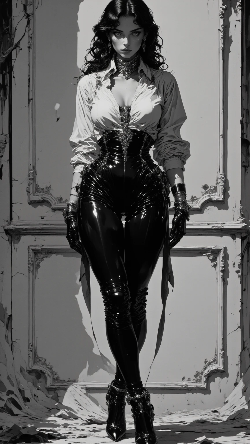 Black corset,束缚、(A room in a hotel)、full body Esbian、((top-quality、8K、masterpiece:1.3))、Crisp focus:1.2、Beautiful woman with perfect body shape:1.4、Slender Abs:1.2、((layers-Cut、Colossal tits:1.2))、(Sateen、Street:1.2)、a wet body:1.5、Highly detailed facial and skin texture、A detailed eye、Bery short hair,BD ticker again,Slave,rubber、A dark-haired、Provocative poses and facial expressions,japanes:1.9