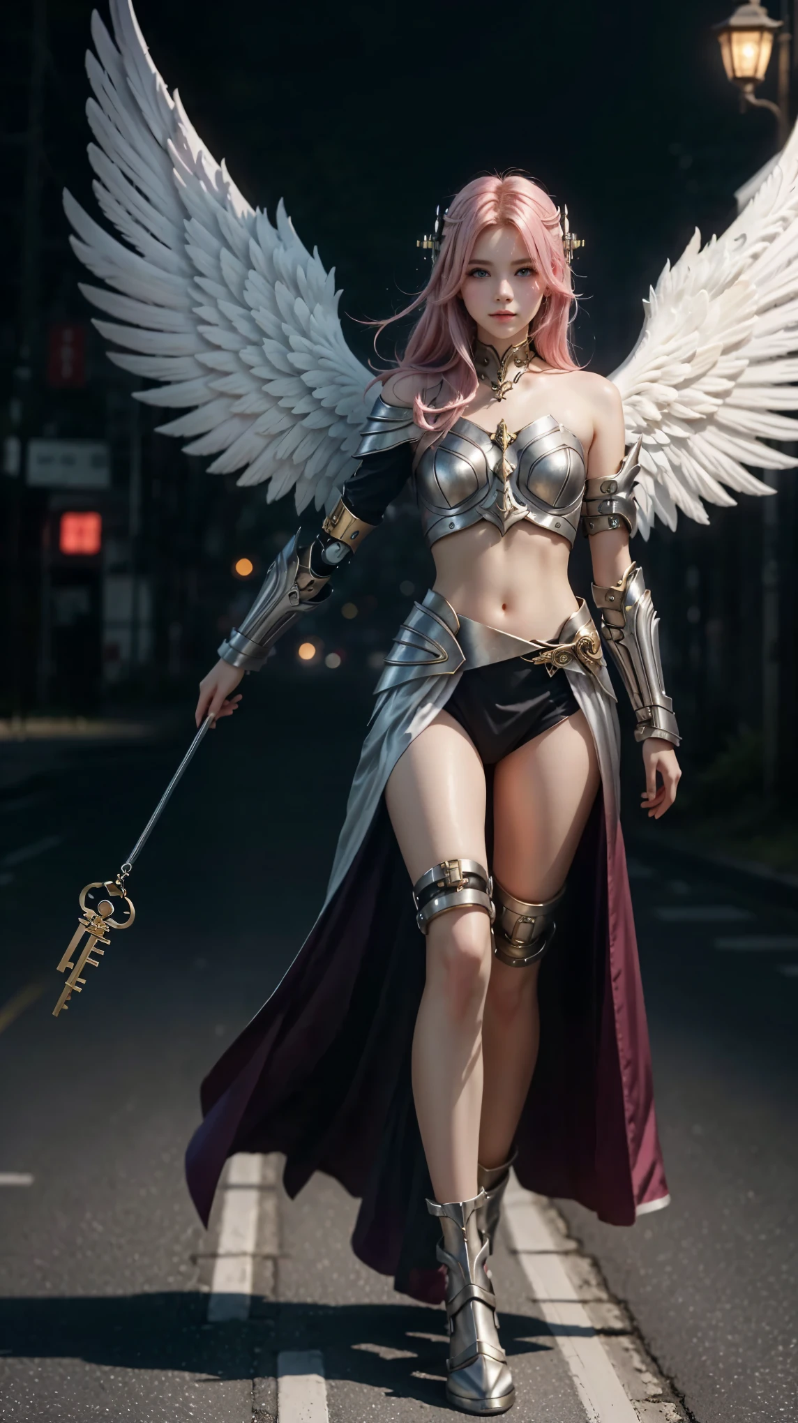 a close up of a woman with a skull on her shoulder, Anjo majestoso de full body, angel knight girl,  angel in silver armor , tall female angel,  pretty cyborg angel girl ,  gorgeous cleric ,   feminine key art by Cushart Krenz  , Serafim,   Shadowverse character concept  , Deusa.  with very high detail , ( (   Conceptual Character Art   ) ), angel of Araffe with golden wings walking on a street, Anjo majestoso de full body,  super wide angle , large image of angel, anjo largo, epic angel wings, foto de full body da Deusa cinematográfica,     Epic angle and pose    , angelic wings, grosso, quente, to share, anjo bonito girl, anjo bonito,   distant shot of tall angel  ,   giant and impressive photo of the goddess,   there is a woman with pink hair  , looking at the camera, Guweiz&#39;  s Unstylized Works of Art  , ! artegerm dream, lois van baarle e rossdraws,   realistic art style  , Modelo IG | artegerm, Sem style Ross Tran,   inspired by Ross Tran  , artegerm style, artegerm e atey ghailan, gold-plated giraffe in front of a building, Angelic Golden Armor  , unreal motor render   Knights of the Zodiac, Golden Goddess Athena,   like a mystical valkyrie  , ornate cosplay, Greek Goddess Athena, wearing golden armor, ,   Knights of the Zodiac, - Moon jewelry on forehead, angry expression,   sad expression  , Sailor Moon, Golden Armor,  ([ long hair]:1.8), (full body:1.8), (standing full body image:1.8), (upper body:0.3),retrato, ,   Middle Ages  , Classicismo, andrey atroshenko style,  Similar to  , realista, detailed symmetrical eyes,    detailed and dazzling face   , figurativo, , oil on canvas, HDR, 8k, original character, high resolution body, high detail, foco facial, retrato, ,   Middle Ages  , Classicismo, style,  Similar to  , traditional media, realista, detailed symmetrical eyes,    detailed and dazzling face   , figurativo,  (full body:1.8), (upper body:0.3
