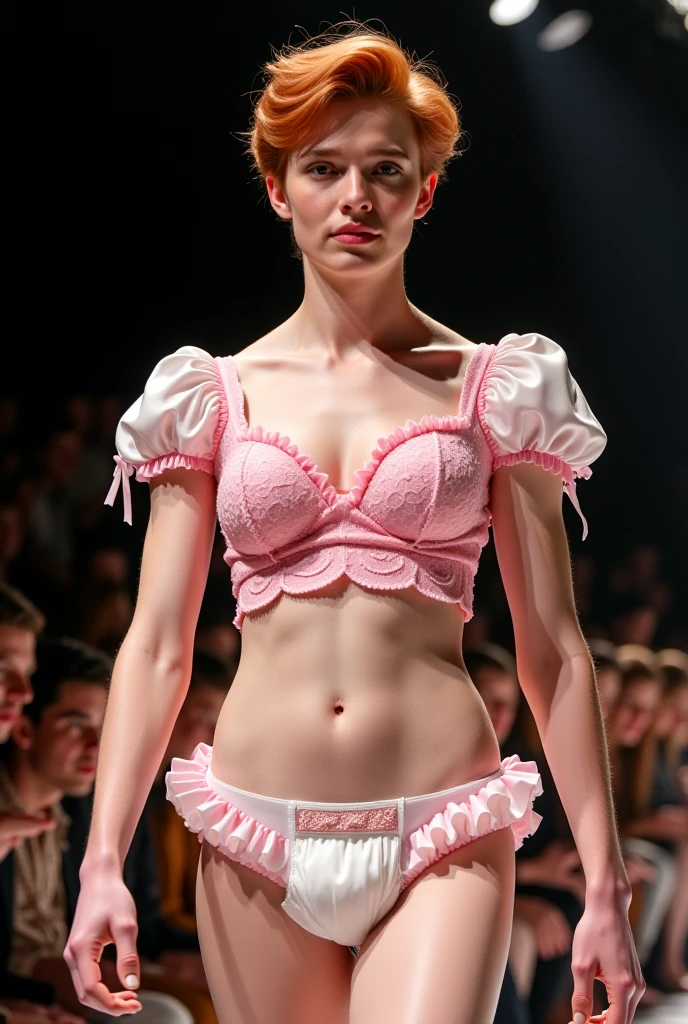 1 malay woman in hijab,((tight pink low waist pants and pink lace bra)),(thick buttocks),Emphasize ass,Smaller chest,Clothes are sheer,Smiling smile, (hijab flying), de pele branca,big breasts thin waist, hongkong style street, Hyper-Realism, Cinematic lighting, depth of fields, From below, vanishing point, F/2.8, Anatomically correct, Textured skin, Super Detail, awardwinning, Best Quality, hight resolution,