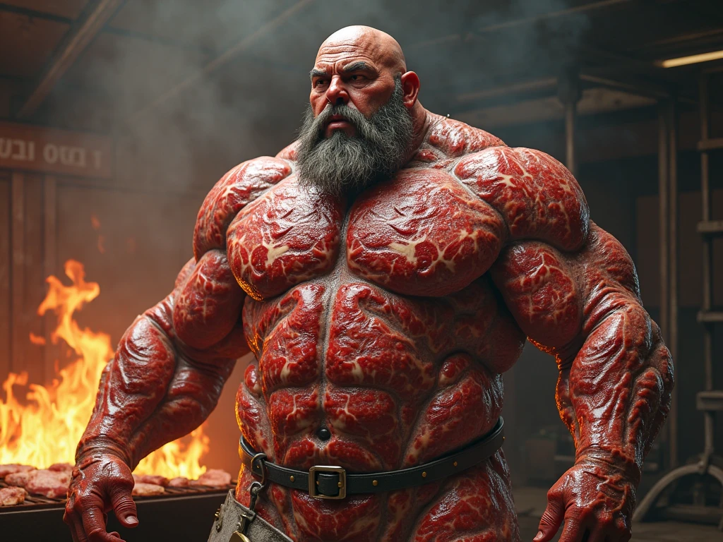 satan, red skin, standing ,standig split , chubby, hairy, hairy belly, Holding your big belly, high resolution, ultra-detailed, sharp focus, detailed eyes, symmetrical eyes, expressive eyes, clear pupils, focused gaze , king's expression is intimidating with a sense of authority, solo, masterpiece, best quality, male, mature, manly, detailed nipples, detailed navel, photorealistic, 8k, (wide dynamic range, hdr:1.2), sitting, (night:1.2), light, looking at viewer, pose, fitted underwear with a very large, realistic bulge at the front, emphasizing the natural shape, detailed fabric texture, soft shadows highlighting the contours, emphasizing the natural shape, detailed fabric texture, Blood, soft shadows highlighting the contours ,full body, leaning back, very short fur, detailed skin texture, high contrast lighting, feet