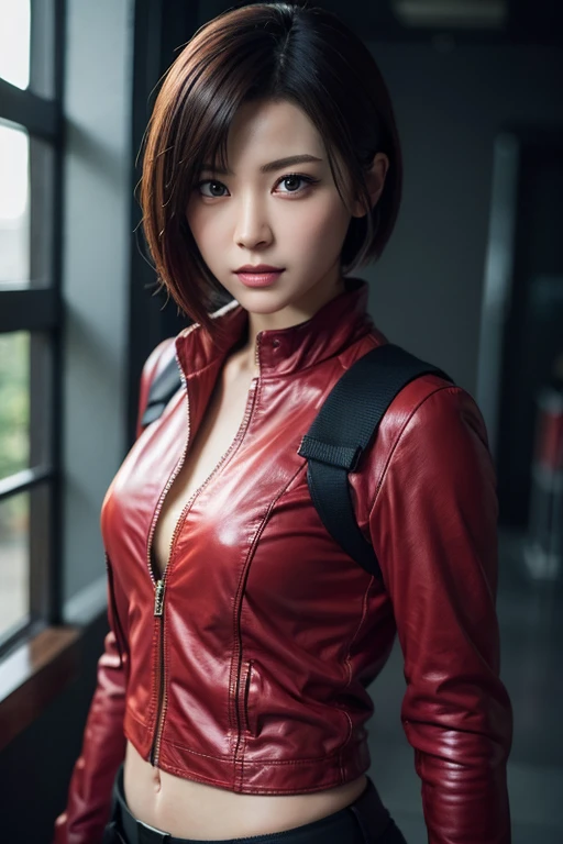 An absurd solution, High resolution, (masterpiece: 1.4), Super detailed, One young woman, Short Red Hair, Pilot Suit, Rich Princess, I'm sitting in a very small, enclosed mecha control room, looking out the window., The window allows you to see the blue planet in space (1.5), The expression is excited, The mecha control room is in space 4K)Dirty Body Fitness Body Upper Body Sweaty Big Breasts Expose Fluid from nipples Reverse Rape Slimy saliva Urinating Watching the audience Attractive body Muscular lure Sweating Wet body