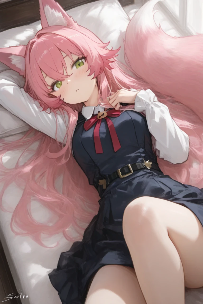 random hairstyle、random hair color、The crotch is wet、collared shirt, pleated skirt, , bow、spread legs, legs up、missionary positionbird’s eye view,spread legs、on the bed、A glossy look、、A table that looks like it's about to cum、I'm embarrassed、night、8K, highest quality, masterpiece, super detailed、young face、17 years old、full lips、、、blush、lipstick、big breasts、perfect hands、detailed hands、on the bed、shy,nsfm、collared shirt, pleated skirt, , bow、random hairstyle、random hair color