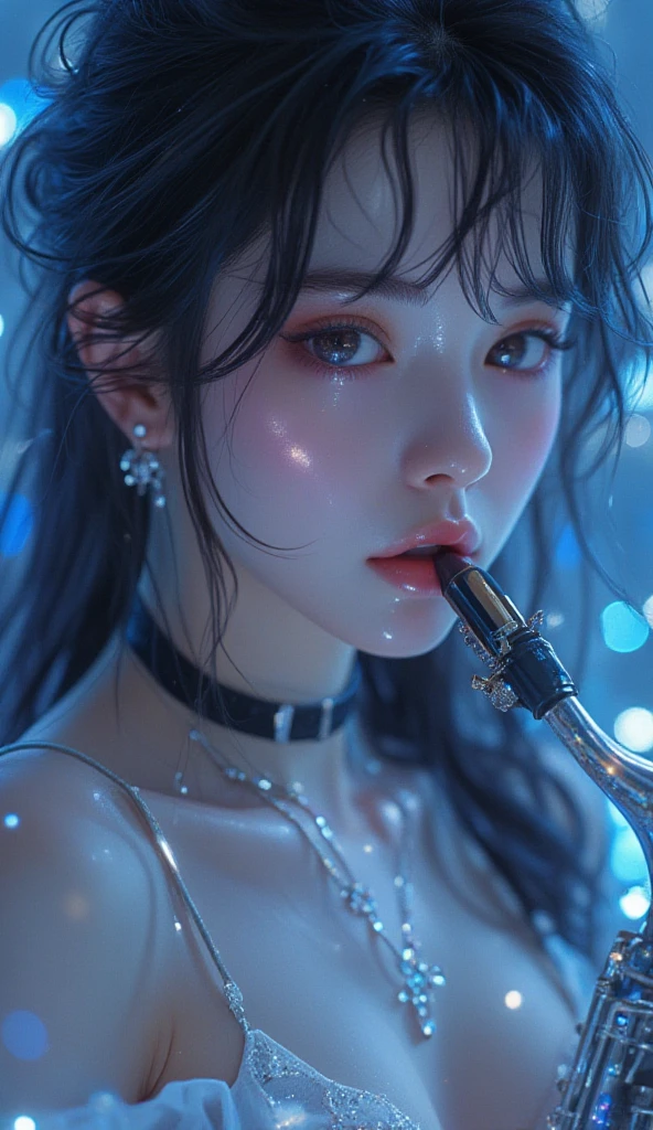 (highest quality, masterpiece:1.3), shape, ((Beautifully detailed face)), beautifully detailed skin, Intricate details, Very detailed, Best image quality in 8K, The true picture () (18 year old female model:Black Gothic Lolita,Putting on a collar) (Small breasts), ,Japanese Girls,One Girl,Baby Face,(Detailed Hair,Bobcut,Black Hair),Detailed lips,Open your mouth,(Blowjob:2.0),(Lying in bed,Sleep on your back:1.2,Spread your legs,Top View),Detailed legs,Beautiful legs,Beautiful hip line,blush,Embarrassing,Realistic Face,Realistic Skin,(sexy:1.8,Clothes are disheveled),(Vibrant Skin,Moisturized Skin:1.2),Vivid lips,Lip gloss