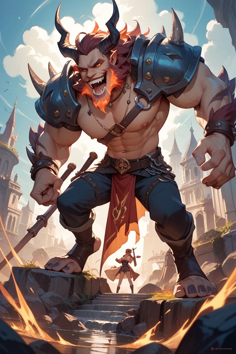 Ultra Detailed, Beautiful, Masterpiece, Best Quality, Half-Orc, Epic, Fantasy,1guy, dungeons and dragons,